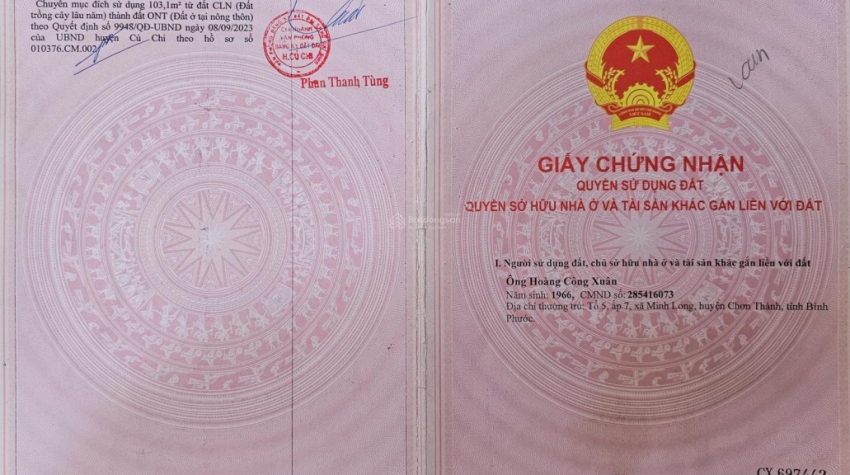 Đất 55x100 MT giáp hải, Trung Lập Hạ, Củ Chi 