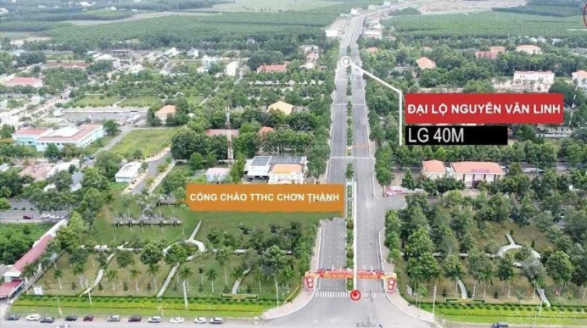 Bán 2 lô đất MT Nguyen Van Linh TTHC chơn Thành Bình Phươc