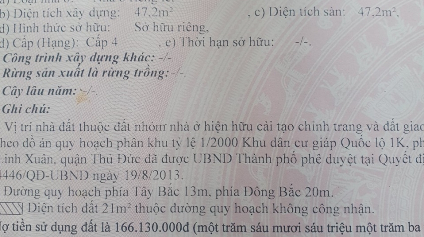 Bán Nhà Mt đs 8 Linh Xuân TP Thu Đuc 100m2 gia7,68ty