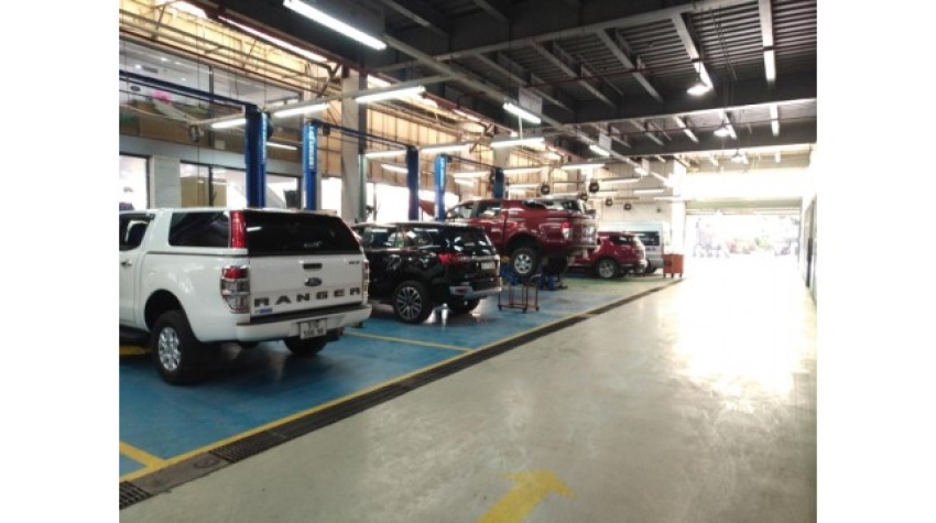 Mặt Bằng 350m2  gara oto cho thuê, sang nhượng phường an Bình, Di an Bình Dương