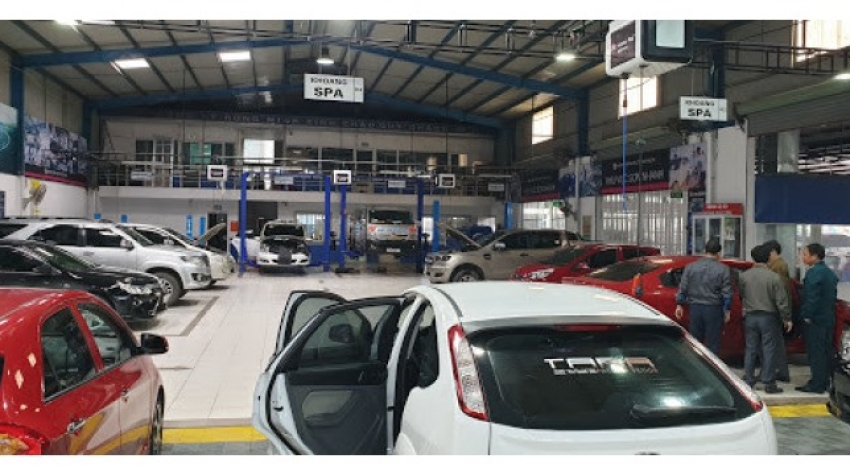 Mặt Bằng 350m2  gara oto cho thuê, sang nhượng phường an Bình, Di an Bình Dương