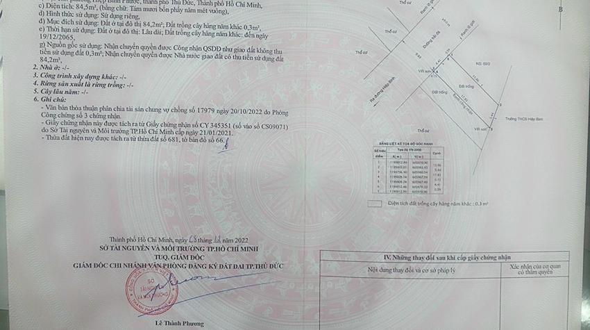 Bán gấp 2 lô đất đường 10m Hiệp Bình Phước Thành Phố Thủ Đức 5x17