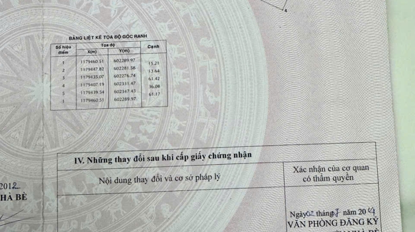 Bán đất xa Nhơn Đức nhà Bè 2000m2 đất lúa nước còn lại   giá 2tr/m gần đườn lớn